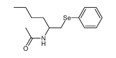 N-(1-(phenylselanyl)hexan-2-yl)acetamide Structure
