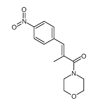 (E)-2-methyl-1-morpholin-4-yl-3-(4-nitrophenyl)prop-2-en-1-one结构式