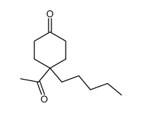 4-acetyl-4-pentylcyclohexanone Structure