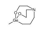 5-methyl-4,6-dioxa-1-aza-5-germabicyclo[3.3.3]undecane结构式