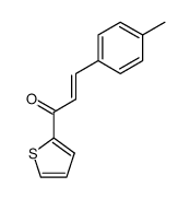 3-(4-methylphenyl)-1-(thiophen-2-yl)prop-2-en-1-one结构式