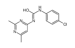 1-(4-chlorophenyl)-3-(2,6-dimethylpyrimidin-4-yl)urea Structure