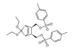 7,7-Diethoxy-cis-2,3-bis(tosyloxymethyl)bicyclo(2.2.1)hept-5-en Structure