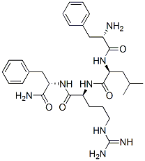 H-Phe-Leu-Arg-Phe-NH2 acetate salt结构式
