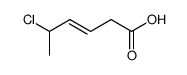 5-chloro-hex-3-enoic acid Structure