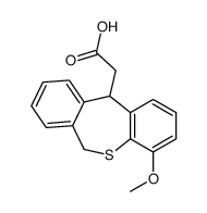 4-Methoxy-6,11-dihydrodibenzo(b,e)thiepin-11-acetic acid结构式
