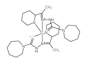 Manganese, bis[hexahydro-1H-azepine-1-carbothioic acid [1-(2-pyridinyl)ethylidene]hydrazidato]-结构式