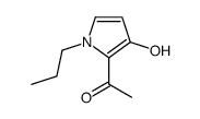 1-(3-hydroxy-1-propylpyrrol-2-yl)ethanone结构式