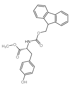 (S)-Methyl2-((((9H-fluoren-9-yl)methoxy)carbonyl)amino)-3-(4-hydroxyphenyl)propanoate结构式