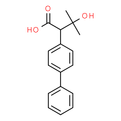 alpha-(1-Hydroxy-1-methylethyl)-biphenylacetic acid, (-)-结构式