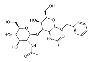 Benzyl 2-(Acetylamino)-3-O-[2-(acetylamino)-2-deoxy-β-D-glucopyranosyl]-2-deoxy-α-D-galactopyranoside Structure