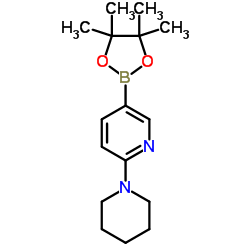 2-(Piperidino)pyridine-5-boronic acid pinacol ester Structure