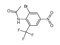 2-Bromo-4-nitro-6-(trifluoromethyl)acetanilide结构式