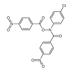 N-(4-chlorophenyl)-4-nitro-N-((4-nitrobenzoyl)oxy)benzamide结构式