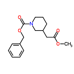 1-Cbz-3-Piperidineacetic acid methyl ester Structure