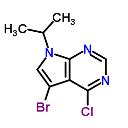 5-Bromo-4-chloro-7-isopropyl-7H-pyrrolo[2,3-d]pyrimidine structure