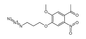 1-[4-(3-azidopropoxy)-5-methoxy-2-nitrophenyl]ethanone结构式