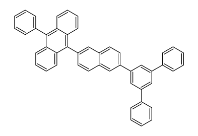 9-[6-(3,5-diphenylphenyl)naphthalen-2-yl]-10-phenylanthracene Structure