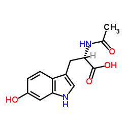 N-Acetyl-6-hydroxy-L-tryptophan结构式