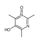 2,4,6-trimethyl-1-oxidopyrimidin-1-ium-5-ol结构式