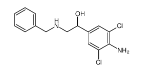 1-(4-Amino-3,5-dichloro-phenyl)-2-benzylamino-ethanol结构式