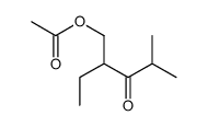 (2-ethyl-4-methyl-3-oxopentyl) acetate Structure