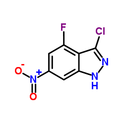 3-Chloro-4-fluoro-6-nitro-1H-indazole Structure