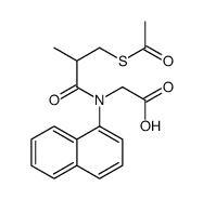 2-[(3-acetylsulfanyl-2-methylpropanoyl)-naphthalen-1-ylamino]acetic acid结构式