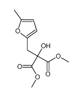 dimethyl 2-hydroxy-2-[(5-methylfuran-2-yl)methyl]propanedioate Structure