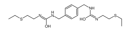 1-(2-ethylsulfanylethyl)-3-[[4-[(2-ethylsulfanylethylcarbamoylamino)methyl]phenyl]methyl]urea结构式