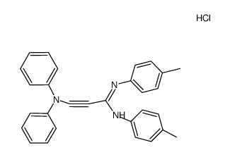 3-Diphenylamino-N1,N2-bis(p-tolyl)propiolamidiniumchlorid Structure