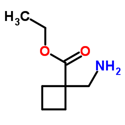 1-(氨基甲基)环丁烷甲酸乙酯结构式
