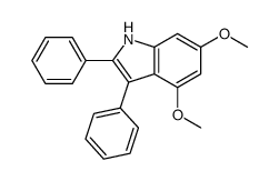 4,6-dimethoxy-2,3-diphenyl-1H-indole Structure