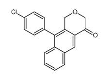 10-(4-chlorophenyl)-1H-benzo[g]isochromen-4-one Structure