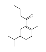 1-(5-isopropyl-2-methyl-1-cyclohexen-1-yl)-2-buten-1-one Structure