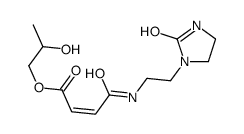 2-hydroxypropyl 4-oxo-4-[[2-(2-oxoimidazolidin-1-yl)ethyl]amino]-2-butenoate结构式