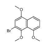 2-Bromo-1,4,8-trimethoxynaphthalene结构式