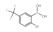2-Bromo-5-(trifluoromethyl)phenylboronic acid Structure