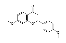 7-Methoxy-2-(4-methoxyphenyl)-2,3-dihydro-4H-chromen-4-one结构式