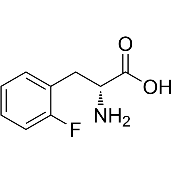 D-2-氟苯丙氨酸结构式