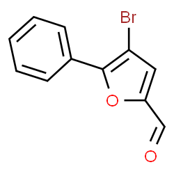 4-Bromo-5-phenyl-furan-2-carbaldehyde Structure