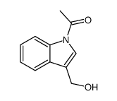 1-(3-(hydroxymethyl)-1H-indol-1-yl)ethanone结构式