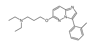 diethyl-[3-(3-O-tolyl-imidazo[1,2-b]pyridazin-6-yloxy)-propyl]-amine结构式