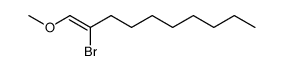 2-bromo-1-methoxy-dec-1-ene Structure