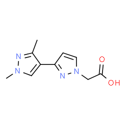 (1',3'-Dimethyl-1H,1'H-3,4'-bipyrazol-1-yl)acetic acid Structure