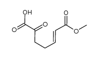 6-oxo-hept-2-enedioic acid 1-methyl ester Structure