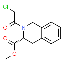 2-(氯乙酰基)-1,2,3,4-四氢异喹啉-3-羧酸甲酯结构式