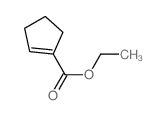 环戊-1-烯-1-羧酸乙酯结构式