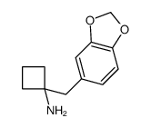 1-(1,3-benzodioxol-5-ylmethyl)cyclobutan-1-amine Structure