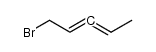 2,3-pentadienyl bromide Structure